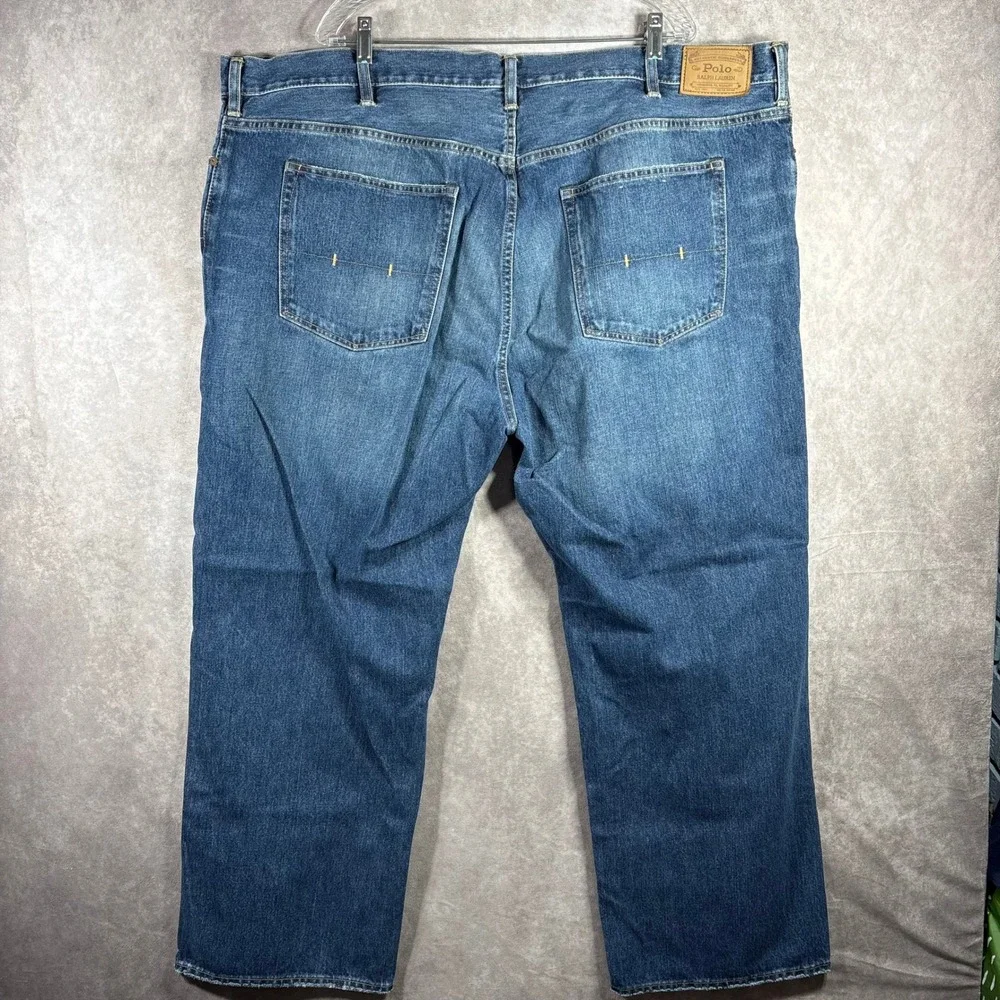 Polo Ralph Lauren Jeans Mens Size 50x30 Blue‎ Hampton Straight Classic Casual